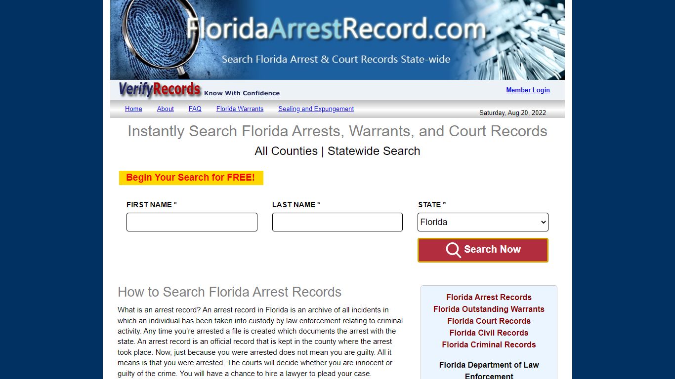 FloridaArrestRecord.com